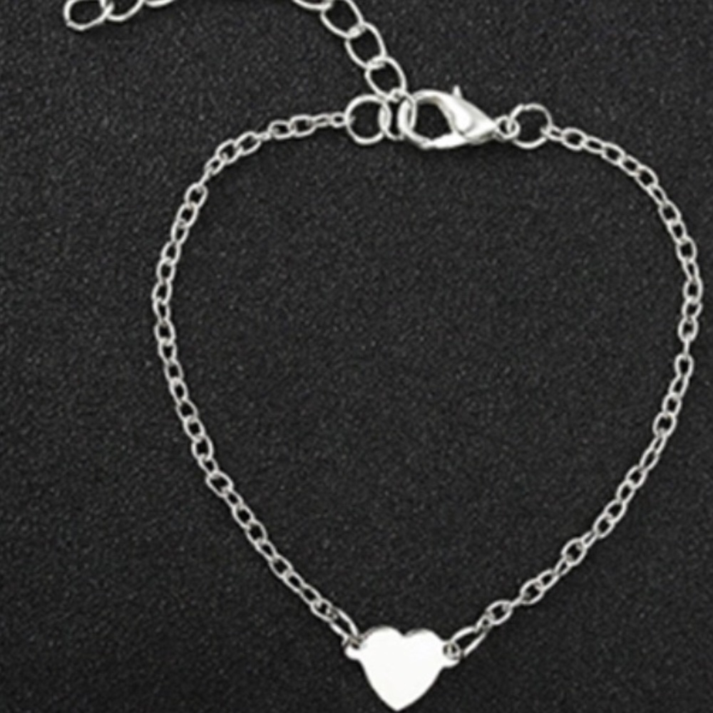 Silver Heart Bracelet - Picture 1 of 5